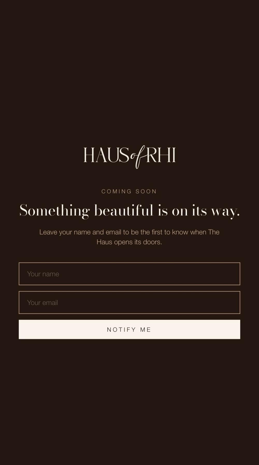 Haus Of Rhi project